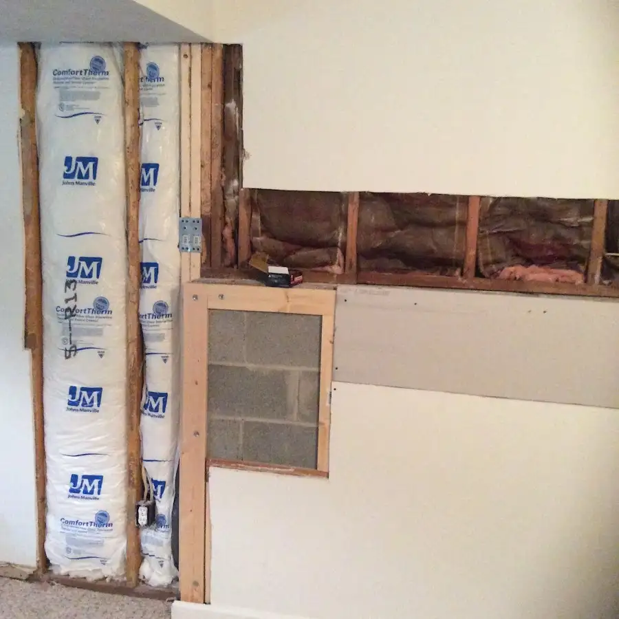 Wall insulation replacement during Contents Cleaning & Restoration in Aurora